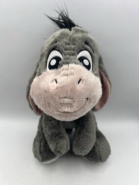 Disney Eeyore Plush Toy Winnie The Pooh Donkey Stuffed Animal Soft Gray Pink